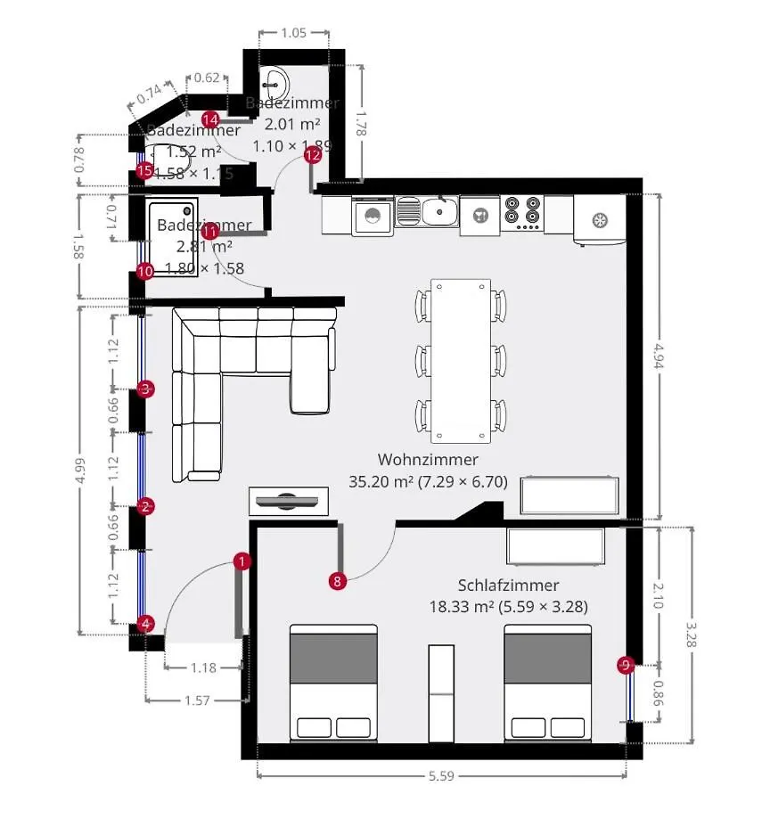 Traumhaftes Zentrales Apartment Zum Entspannen Leipzig 0*,  Alemanha